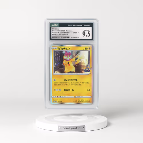 2019 Sword & Shield Promos #272/S-P Pikachu - Holo Card File Set (CGC 9.5 MINT+)