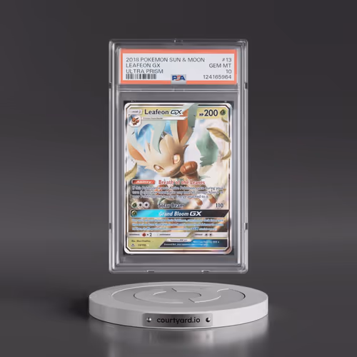 2018 Pokémon Sun & Moon Ultra Prism #13 Leafeon GX - Holo (PSA 10 GEM MINT)