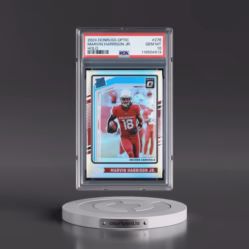 2024 Panini Donruss Optic #276 Marvin Harrison Jr. - Holo (PSA 10 GEM MINT)