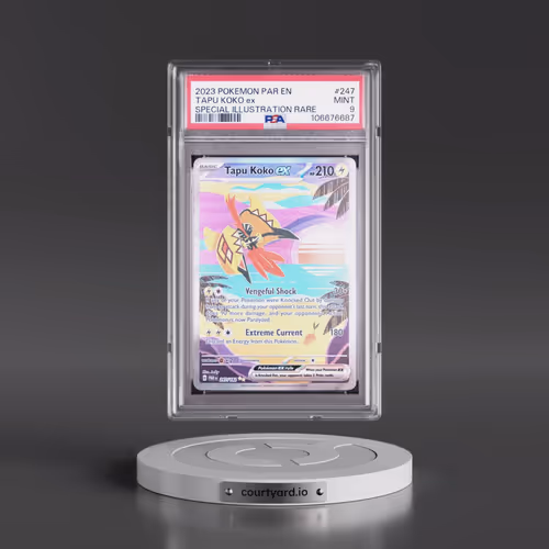 2023 Pokémon Par EN-Paradox Rift #247 Tapu Koko EX - Holo Special Illustration Rare (PSA 9 MINT)