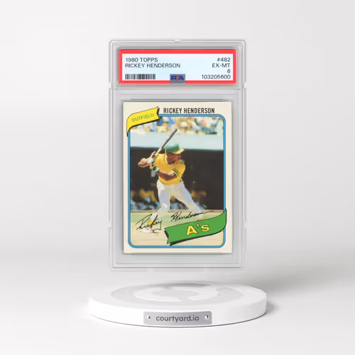 1980 Topps #482 Rickey Henderson (PSA 6 EX-MT)