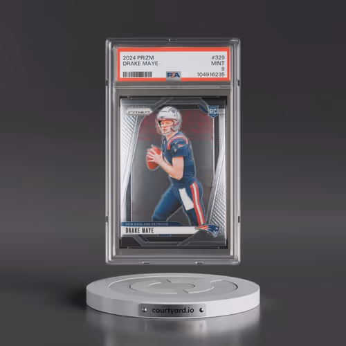 2024 Panini Prizm #329 Drake Maye (PSA 9 MINT)