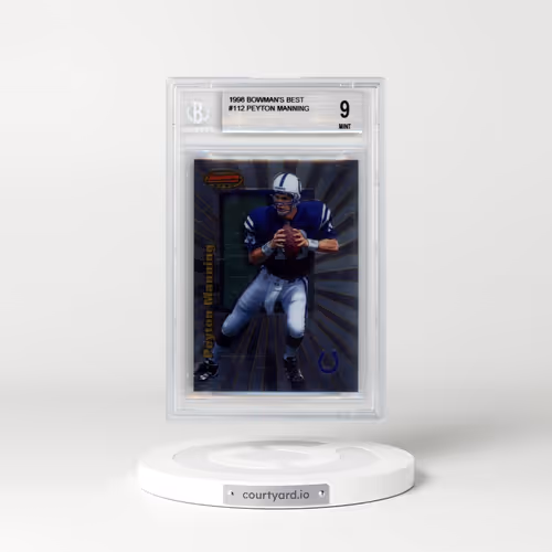 1998 Bowman's Best #112 Peyton Manning (BGS 9 MINT)