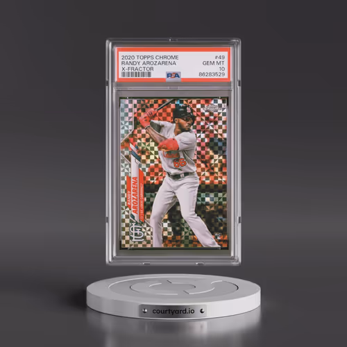 2020 Topps Chrome #49 Randy Arozarena - X-Fractor (PSA 10 GEM MINT)