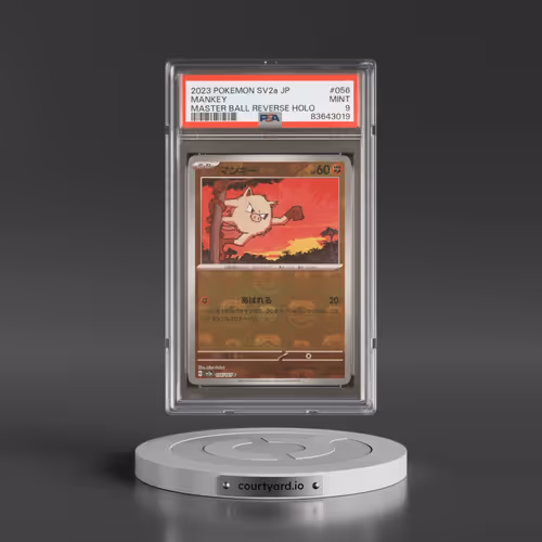 2023 Pokémon Sv2a-Pokemon 151 #056 Mankey - Reverse Holo Master Ball (PSA 9 MINT)