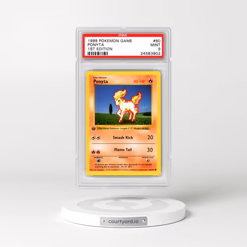 1999 Pokémon Game #60 Ponyta - 1st Edition (PSA 9 MINT)