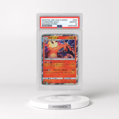 2018 Pokémon Sun & Moon Dragon Storm #003 Charizard - Holo (PSA 10 GEM MINT)