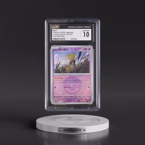 2024 High Class Pack: Terastal Fest ex - sv8a #057/187 Abra - Poké Ball Holo (CGC 10 GEM MINT)