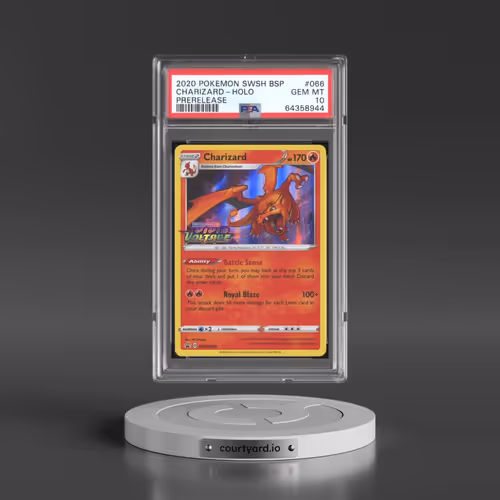 2020 Pokémon Swsh Black Star Promo #066 Charizard - Holo Prerelease (PSA 10 GEM MINT)