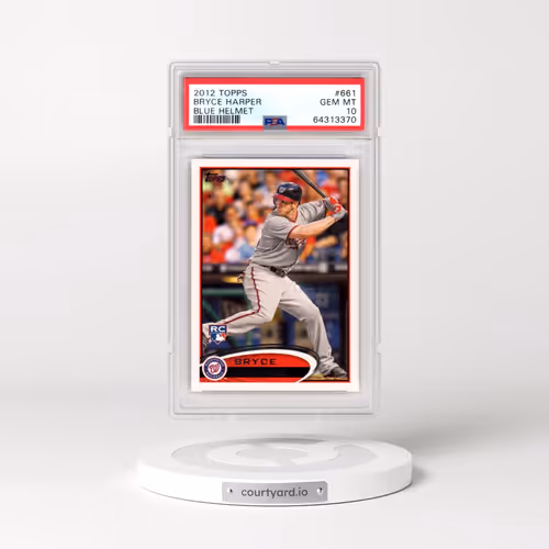 2012 Topps #661 Bryce Harper - Blue Helmet (PSA 10 GEM MINT)