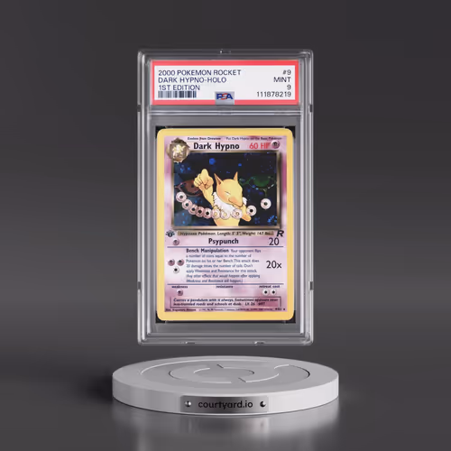 2000 Pokémon Rocket #9 Dark Hypno - 1st Edition Holo (PSA 9 MINT)