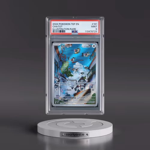 2024 Pokémon Tef EN-Temporal Forces #181 Chatot - Illustration Rare (PSA 9 MINT)