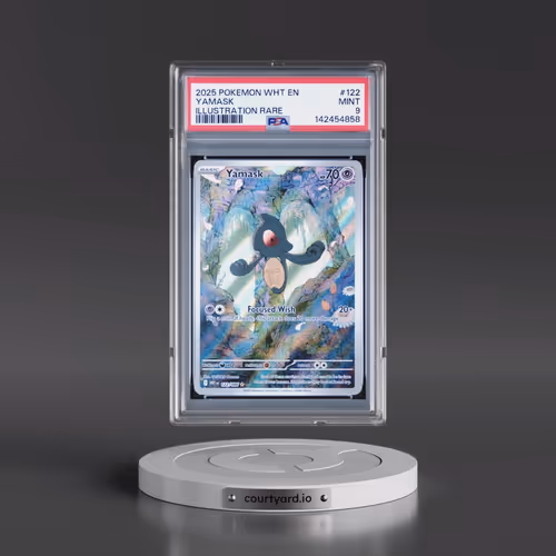 2025 Pokémon Wht EN-White Flare #122 Yamask - Illustration Rare (PSA 9 MINT)