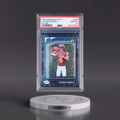2024 Panini Donruss Optic #248 Jayden Daniels - Stars (PSA 8 NM-MT)