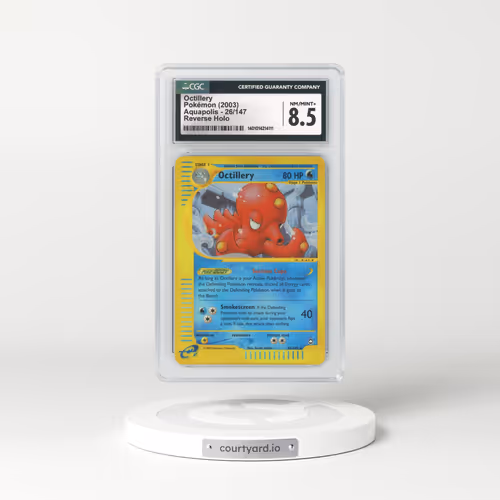 2003 Aquapolis #26 Octillery - Holo e-Card Symbol (CGC 8.5 NM-MT+)