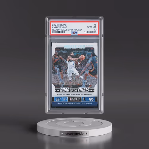 2024 Panini NBA Hoops Road to the Finals Second Round #5 Kyrie Irving (PSA 10 GEM MINT)