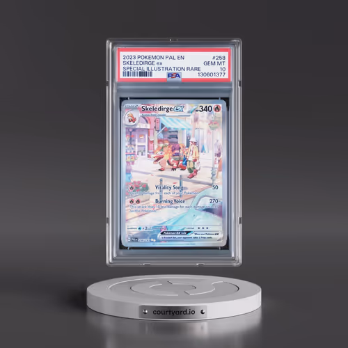 2023 Pokémon Pal EN-Paldea Evolved #258 Skeledirge EX - Holo Special Illustration Rare (PSA 10 GEM M