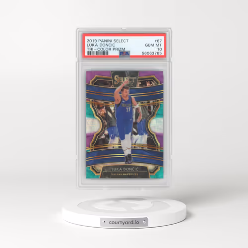 2019 Panini Select #67 Luka Doncic - Tri-Color Prizm (PSA 10 GEM MINT)