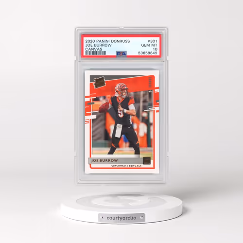 2020 Panini Donruss #301 Joe Burrow - Canvas (PSA 10 GEM MINT)