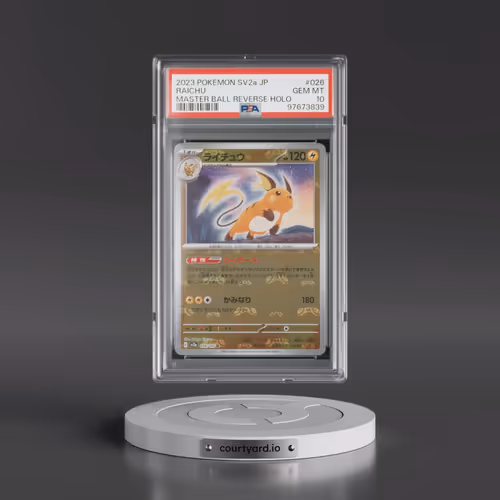 2023 Pokémon Sv2a-Pokemon 151 #026 Raichu - Reverse Holo Master Ball (PSA 10 GEM MINT)