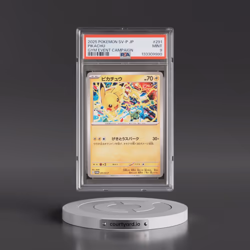 2025 Pokémon SV-P Promo #291 Pikachu - Gym Event Campaign (PSA 9 MINT)
