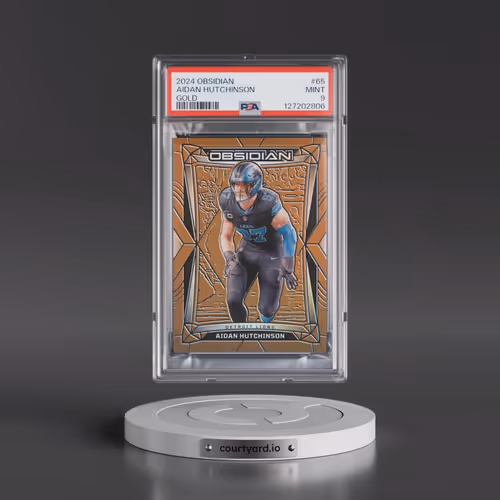 2024 Panini Obsidian #65 Aidan Hutchinson - Gold (PSA 9 MINT)