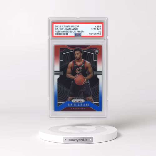2019 Panini Prizm #288 Darius Garland - Red/White/Blue Prizm (PSA 10 GEM MINT)