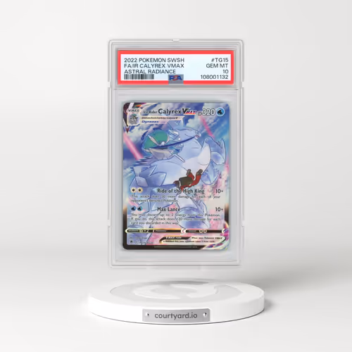 2022 Pokémon Sword & Shield Astral Radiance #TG15 Ice Rider Calyrex Vmax - Full Art (PSA 10 GEM MINT