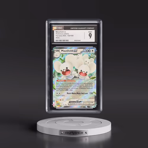 2023 Pokémon Par EN-Paradox Rift #155 Maushold EX - Holo (CGC 9 MINT)