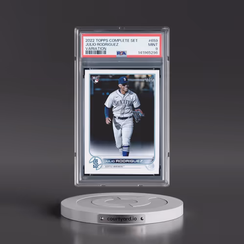 2022 Topps Complete Set #659 Julio Rodriguez - Variation (PSA 9 MINT)