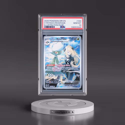 2025 Pokémon Dri EN-Destined Rivals #184 Cynthia's Roserade - Illustration Rare (PSA 10 GEM MINT)