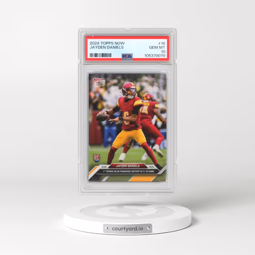 2024 Topps Now #16 Jayden Daniels (PSA 10 GEM MINT)