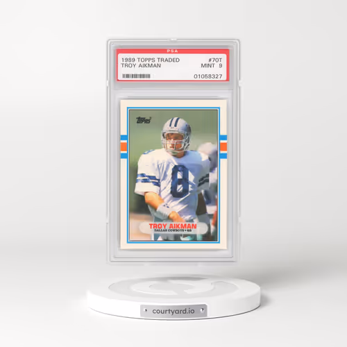 1989 Topps Traded #70T Troy Aikman (PSA 9 MINT)