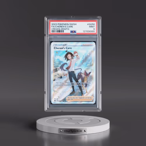 2023 Pokémon Sword and Shield Crown Zenith #GG58 Cheren's Care - Full Art (PSA 9 MINT)