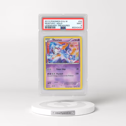 2013 Pokémon Black & White Legendary Treasures #53 Mewtwo - Holo (PSA 9 MINT)