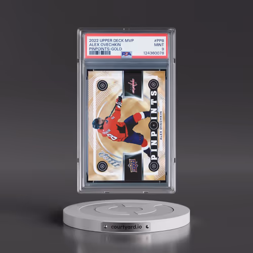 2022 Upper Deck MVP Pinpoints #PP8 Alex Ovechkin - Gold (PSA 9 MINT)