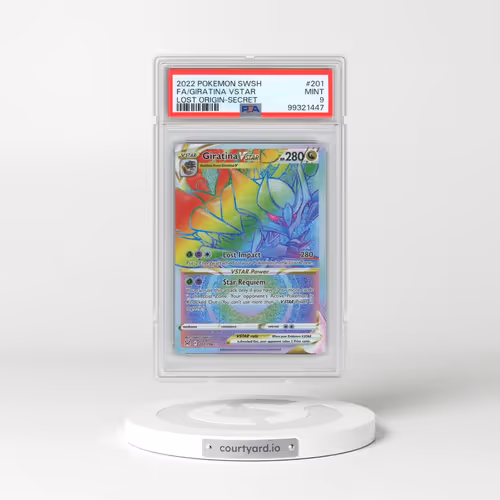 2022 Pokémon Sword & Shield Lost Origin #201 Giratina Vstar - Full Art Secret (PSA 9 MINT)
