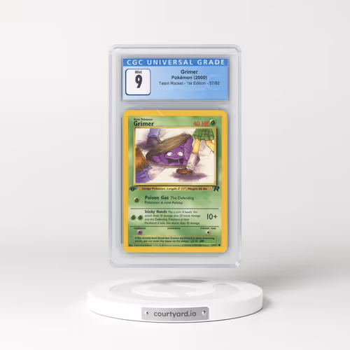 2000 Team Rocket #57/82 Grimer - 1st Edition 1st Edition (CGC 9 MINT)