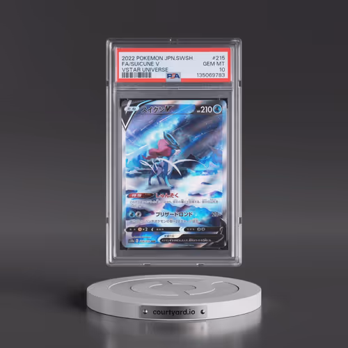 2022 Pokémon Sword & Shield Vstar Universe #215 Suicune V - Holo Full Art (PSA 10 GEM MINT)