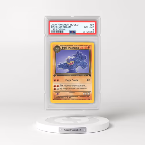 2000 Pokémon Rocket #27 Dark Machamp - 1st Edition (PSA 8 NM-MT)
