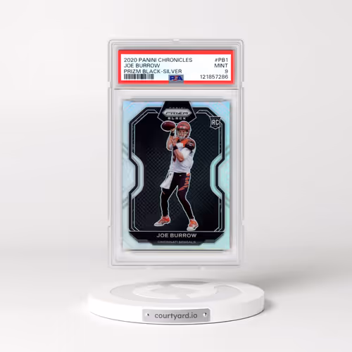 2020 Panini Chronicles Prizm Black #PB1 Joe Burrow - Silver (PSA 9 MINT)