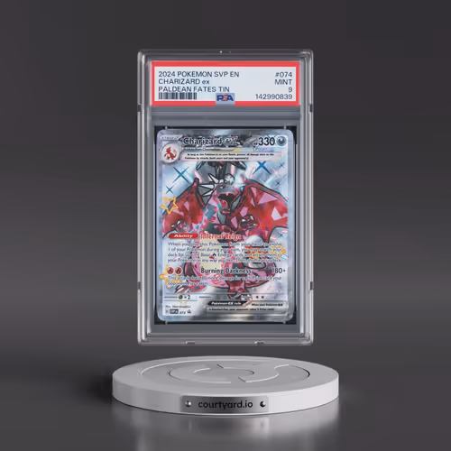 2024 Pokémon Svp EN-SV Black Star Promo #074 Charizard EX - Holo Paldean Fates Tin (PSA 9 MINT)