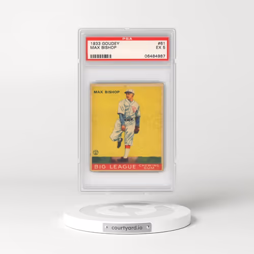 1933 Goudey #61 Max Bishop (PSA 5 EX)