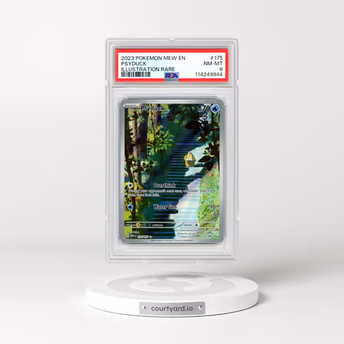 2023 Pokémon Mew EN-151 #175 Psyduck - Illustration Rare (PSA 8 NM-MT)