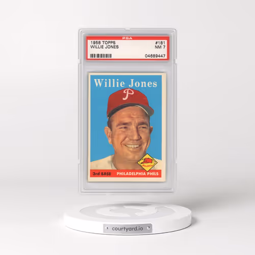 1958 Topps #181 Willie Jones (PSA 7 NM)