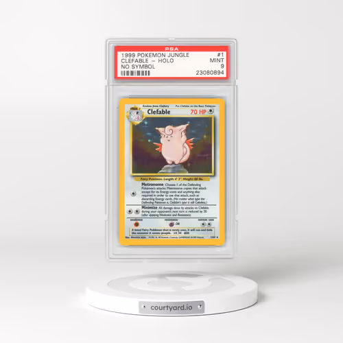 1999 Jungle #1 Clefable - Holo No Symbol (PSA 9 MINT)