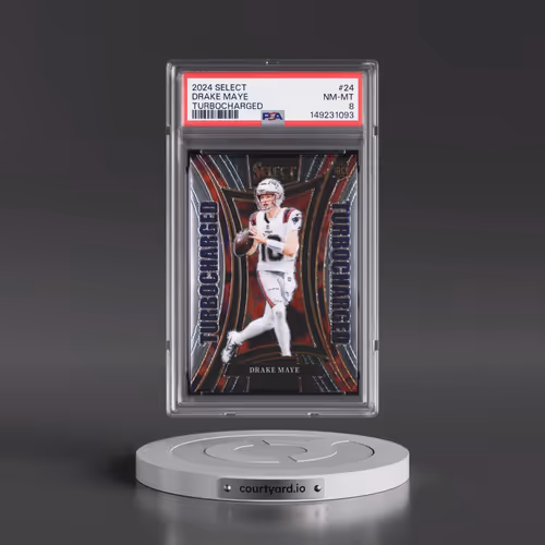 2024 Panini Select Turbocharged #24 Drake Maye (PSA 8 NM-MT)