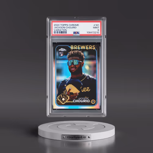 2024 Topps Chrome #161 Jackson Chourio - Variation (PSA 9 MINT)
