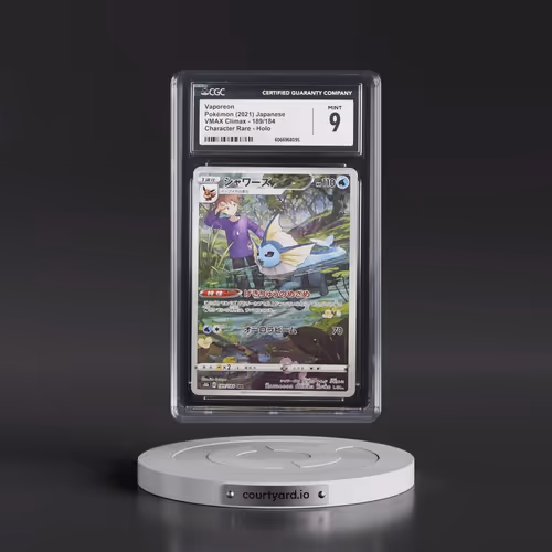 2021 VMAX Climax #189/184 Vaporeon - Character Rare Holo (CGC 9 MINT)