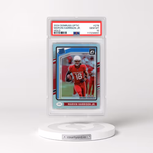 2024 Panini Donruss Optic #276 Marvin Harrison Jr. - Holo (PSA 10 GEM MINT)